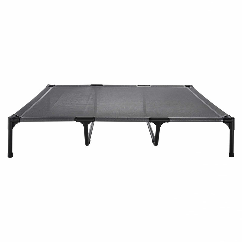 Lit pour chien surélevé portatif pour grand chien avec structure en métal TG, 17.32, Grey