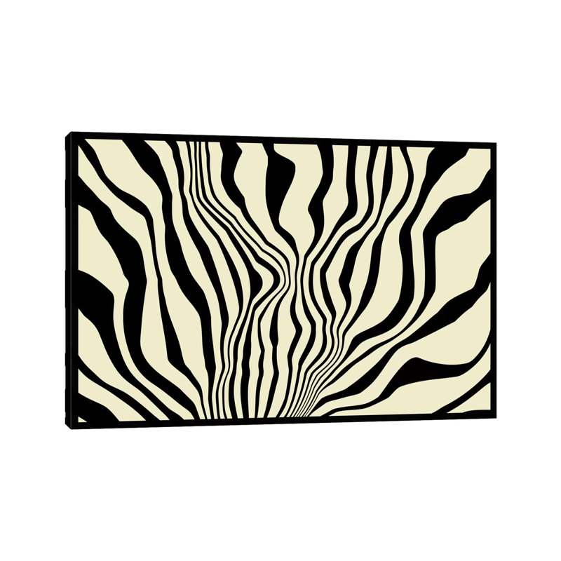 Modern Art - Zebra Print 1 Piece Wrapped Canvas Wall Art, 152.5 cm H x 101.5 cm W