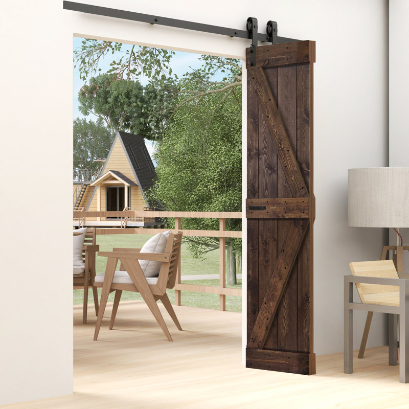 Kona Coffee Solid Spruce Bi-Fold Door with Smooth Finish