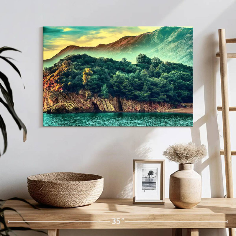 Gillard, Monténégro, montagne, vue rétro, H 16 po x l 24 po