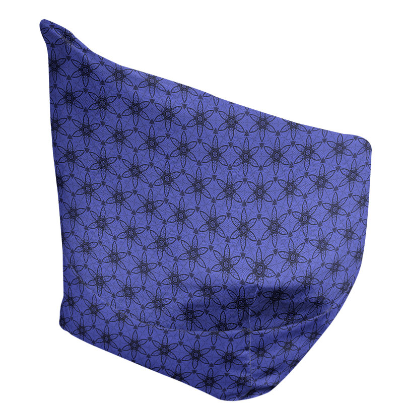 Fauteuil à billes et méridienne standard Leffel, H 120 po x l 31 po x P 60 po, Bleu et noir, Rembourrage poly