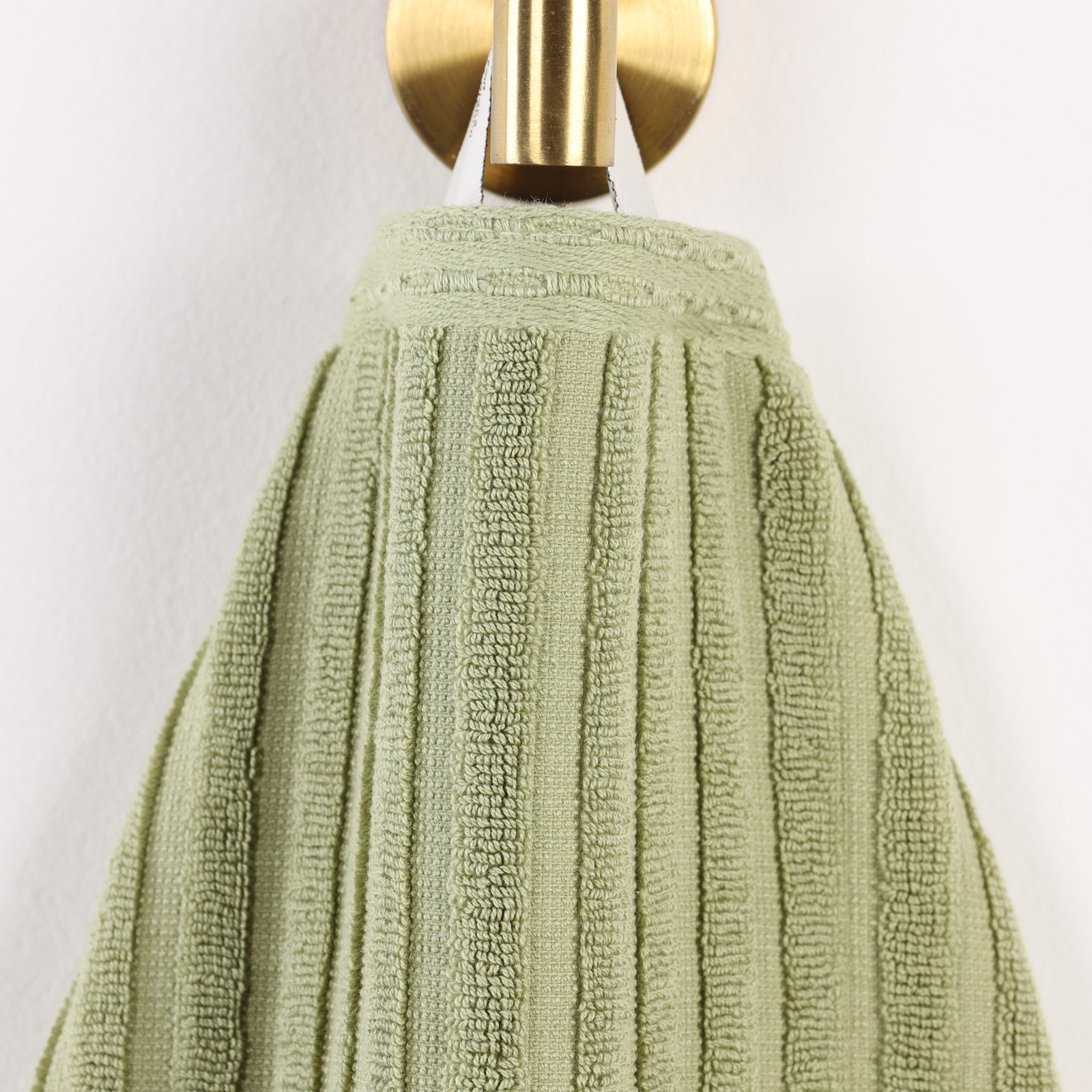 Kaeleah 4-Piece Cotton Towel Set, Sage Green