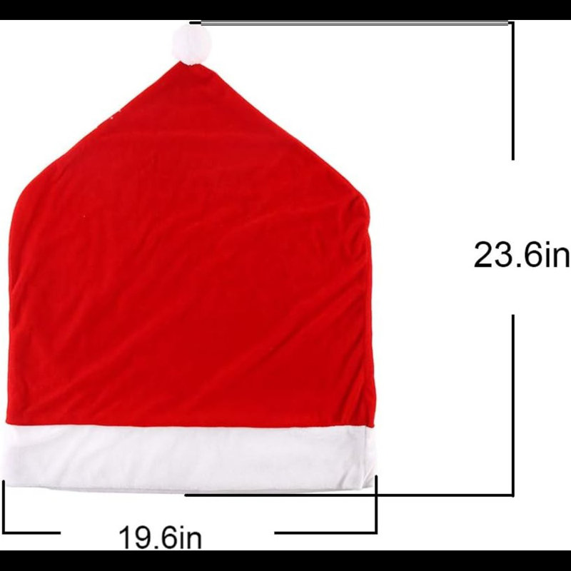 Housses de chaise de salle à manger 4Pc Red Hat