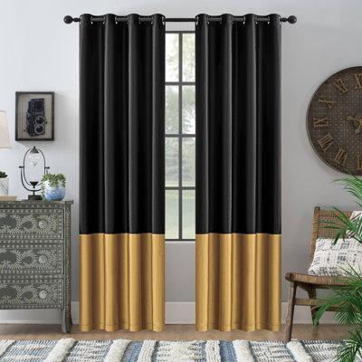 100% Full Blackout Velvet Curtains,2 Panels