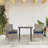  Patio Chairs With Cushions 2 Pcs Grey Poly Rattan-1711995084