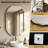 Beveled Frameless Oval Wall Mirror-458189616