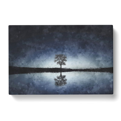 Tree At Dusk Vol.2 - Wrapped Canvas