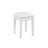 Space - Saving White Dressing Table With Four Leaf Reversible Mirror, Golden Handles, 5 Drawers For Cosmetics, Comfortable Seating Round Of Various Sizes, Stool