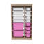 Armoire polyvalente moderne | 100% panneau de particules enduit de mélamine, épaisseur: 0,7 pouce | Comprend de nombreuses tablettes, des pieds en plastique et une conception murale | Parfait pour le bureau à domicile, le salon ou les solutions de rang-928455653-928455670