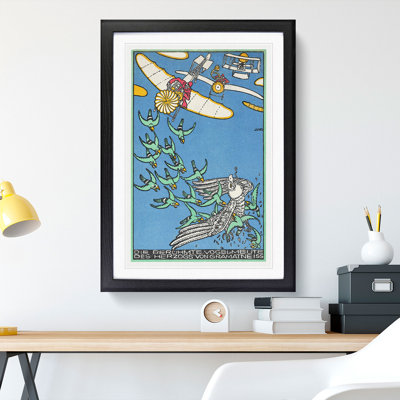 Pack of Birds by Moriz Jung - Framed Print