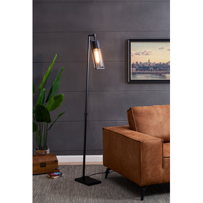 Padula 66.5'' Black Task Floor Lamp