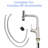 4 Spray - Mode 360 Pull Down Kitchen Faucet With Brushed Nickel Surface, Splash Operation, Ceramic Cartridge, All Necessary Accessories, Modern Must Have In Nickel, Choices For Various Tasks,-1522588807