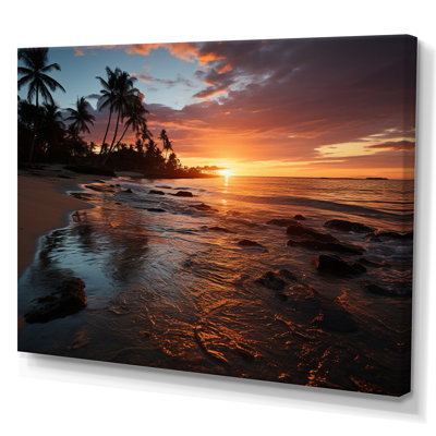«Dominicain sunrise over the», reproduction d'art sur toile