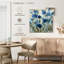 Floral abstrait en bleu III