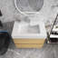 30 po Meuble-lavabo simple mural avec plateau-1372405756