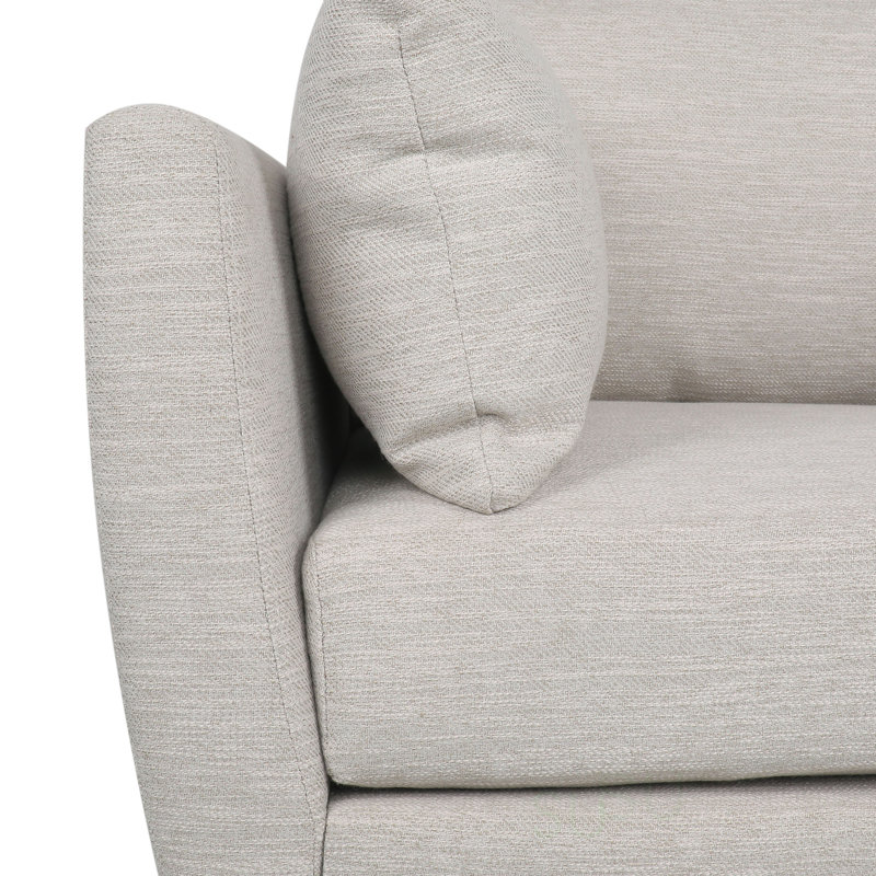 Fauteuil club en polyester 37,5 po Arleaner, Polyester beige