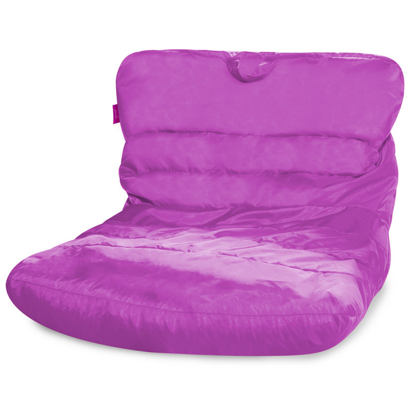 Laguna Standard Bean Bag Chair, Purple Polyester Blend