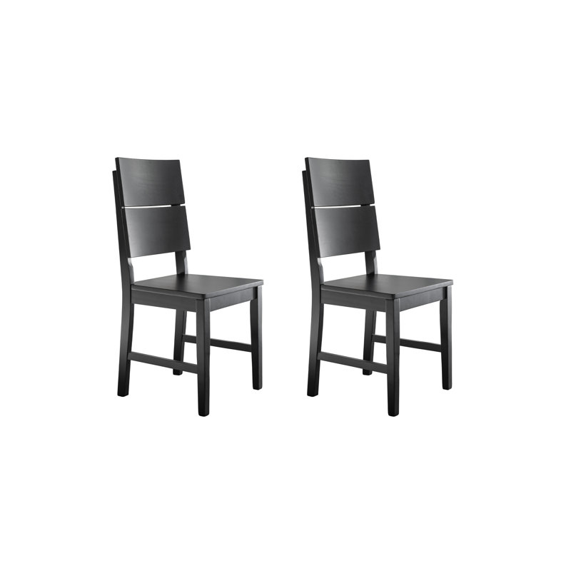 Beschman 45cm H Solid Wood Ladder Back Side Chair, Brown, white and pink