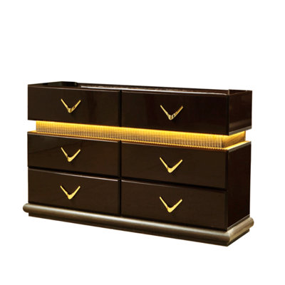 Simple And Exquisite Design 4 Pc Bedroom Set Made With Wood