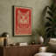 Heraldic Cat Art Deco - Wrapped Canvas-1015220291-1015220671
