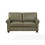 Fauteuil de salon en similicuir taupe