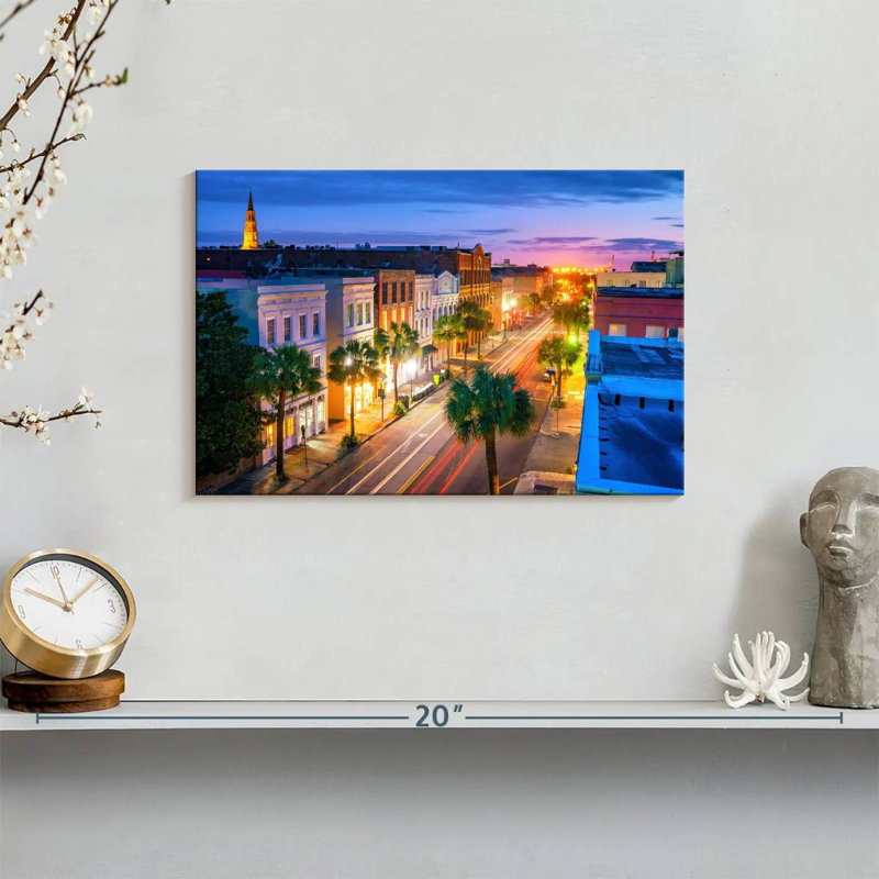 Charleston At Twilight, 8" H x 12" W
