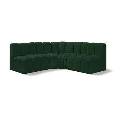 Hirah Upholstered Curved Sectional Reversible