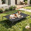 Elevated Dog Bed with Removable Cooling Cushion-801308708-801308709