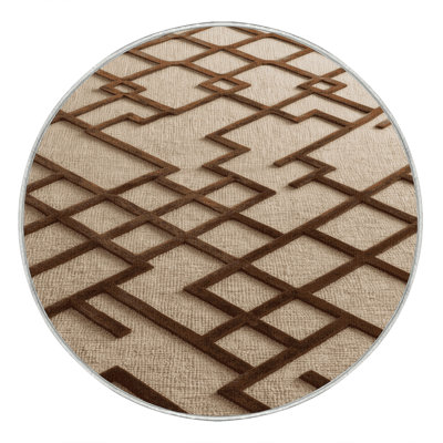 Machine Washable Trellis Beige Area Rug