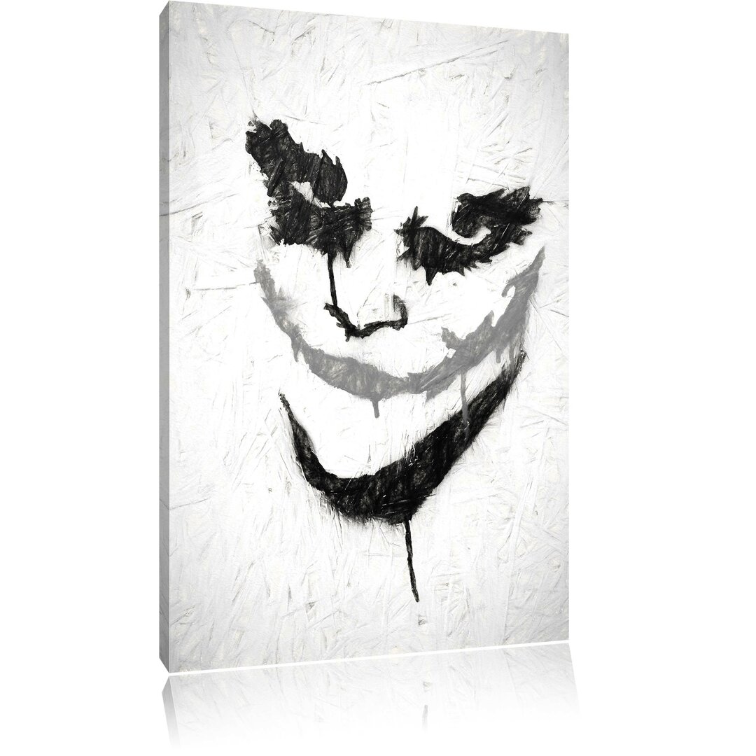 Leinwandbild Joker in Grau/Schwarz