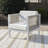 Lilah White Aluminum Side Chair