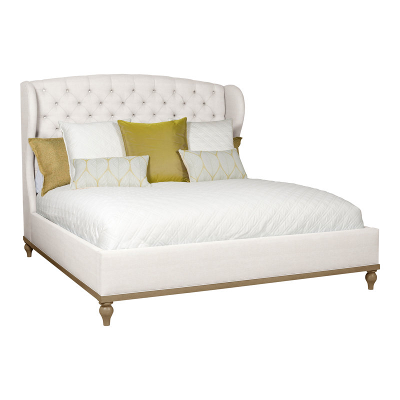 Emma King Bed, Nadia Parchment, Hampton, No