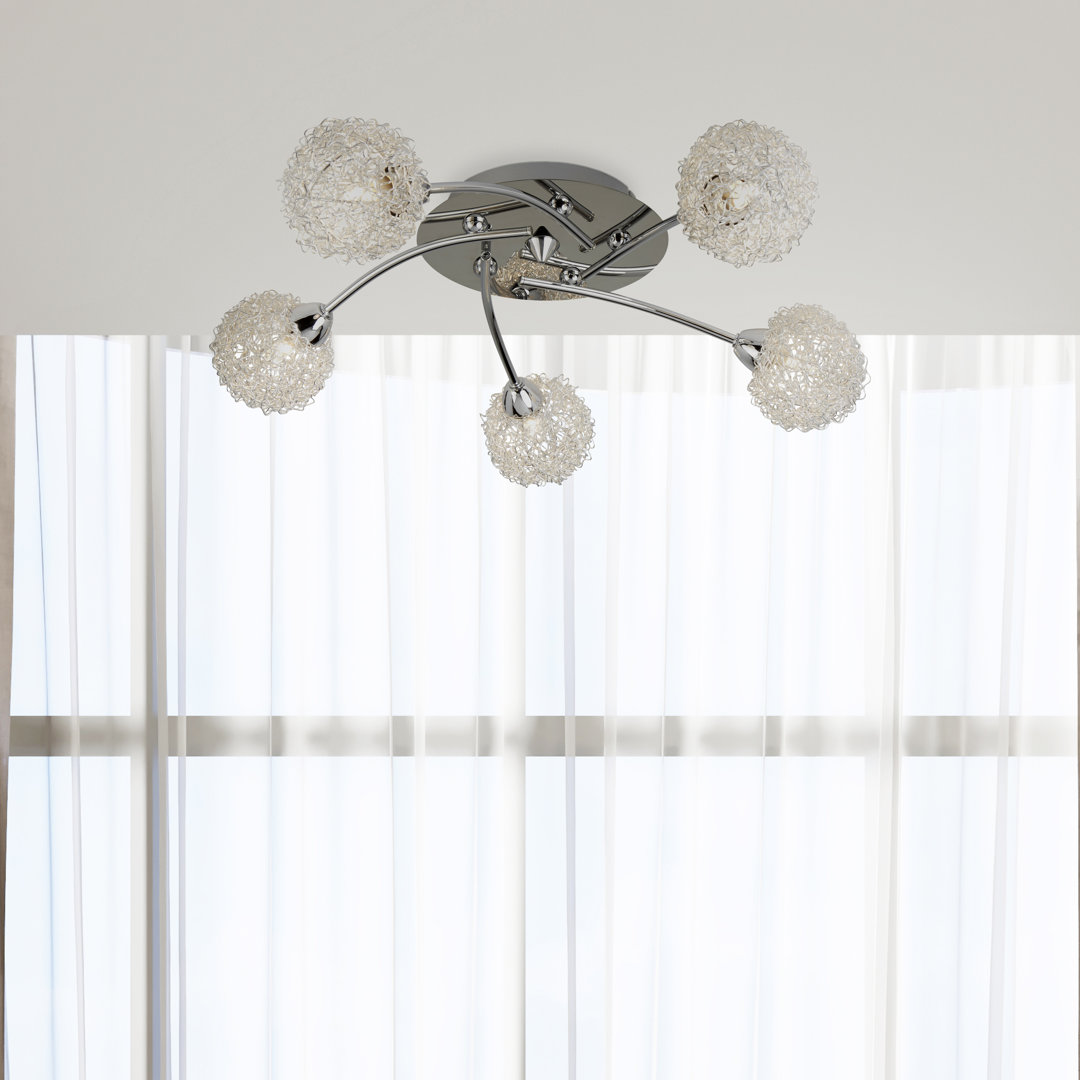 5-Light Semi Flush Mount