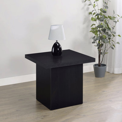 Table de bout carrée noire