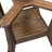 7 Piece Dining Table Set Consists of a 54" Round Kitchen Table with Pedestal and 6 Light Tan Linen Fabric Fabric Parson Chairs, Antique Walnut-1778896814-1811438644