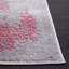 Tapis gris / rouge à motif abstrait-1886341772