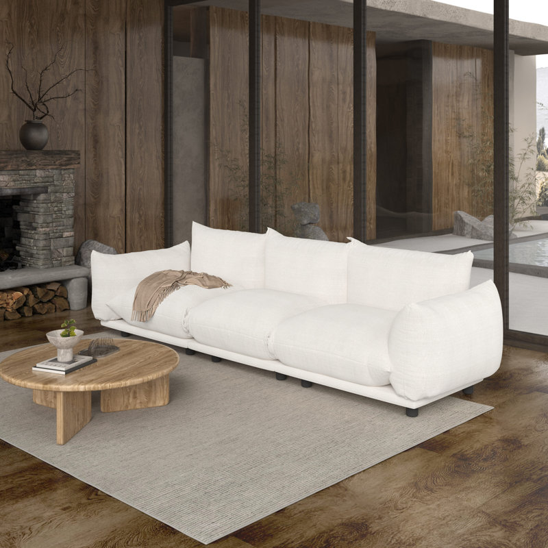 Canapé modulaire modulaire, canapé rembourré rembourré de mousse et ressorts, canapé convertible confortable pour salon, bureau, appartement