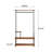 39.4'' Rolling Clothes Rack