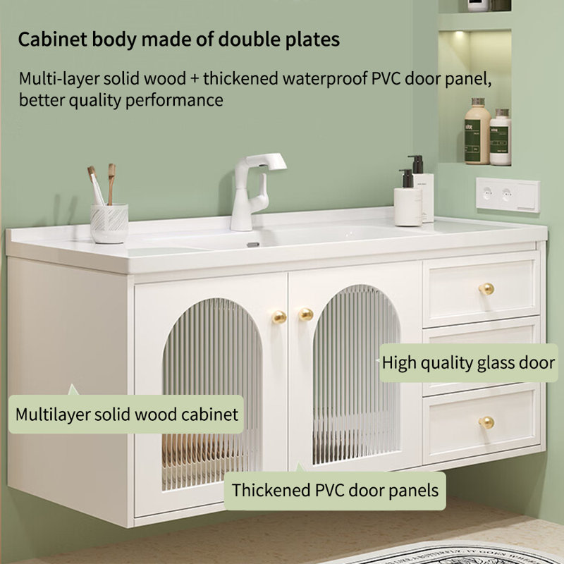 Modern light luxury bathroom cabinet.