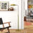 Minimalist Floor Lamp, Slim Standing Light With Neutral Shade For Contemporary Living Room & Bedroom Ambience 110~120V Elara Floor Lamp Gold Outer And White Inner