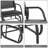 Porch Glider, Metal Frame Swing Glider Chair With Breathable Mesh Fabric, Curved Armrests And Steel Frame For Garden, Poolside, Backyard, Balcony-1674189999