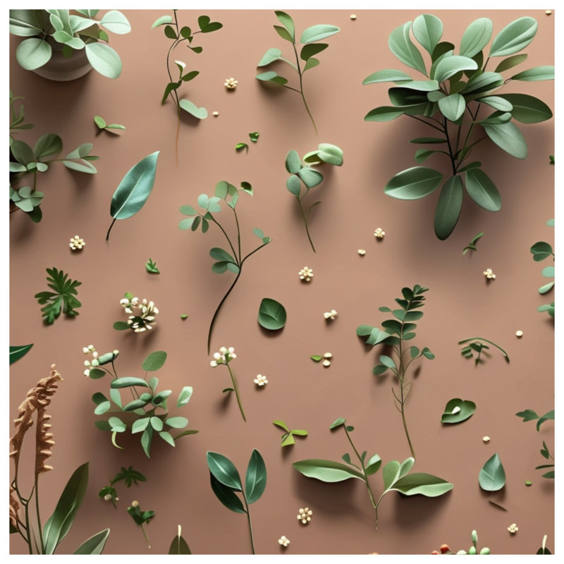 Jeté Greenery, 50in W x 60in H