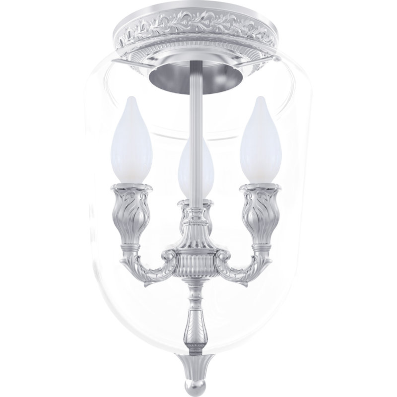 Fleischer Glass Semi Flush Mount