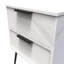 Turah 2 Drawer Bedside Cabinet (Ready Assembled)