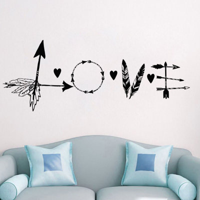 Text & Numbers Non-Wall Damaging Wall Decal