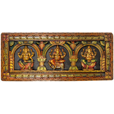 Panneau triple Ganesha