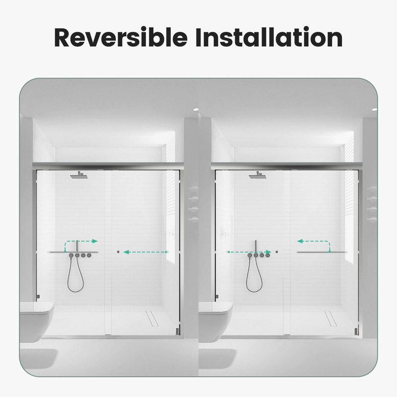 Portes de douche, Chrome