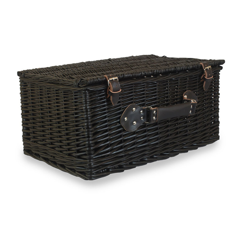 Willow Picnic Basket, 24cm H x 51cm W x 34cm D