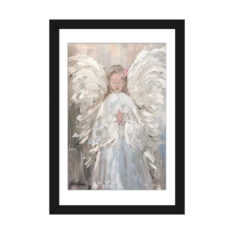 «My Angel» par Debi Coules, impression sur toile tendue, H 24 po x l 16 po x P 1 po, Cadre noir