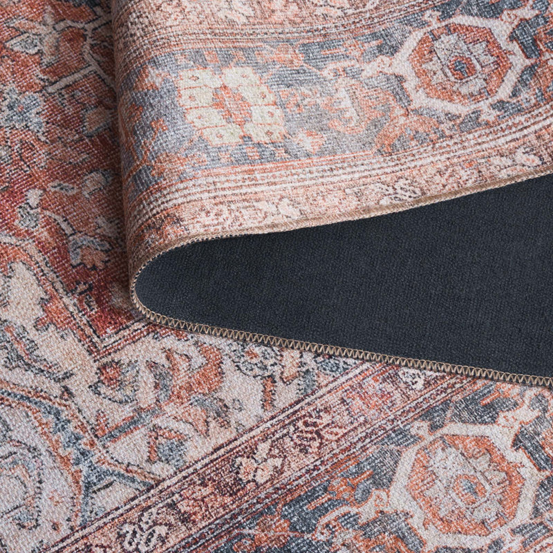 Adjuto Performance Machine Washable Oriental Rug, Rectangle 5'1" x 7'6"